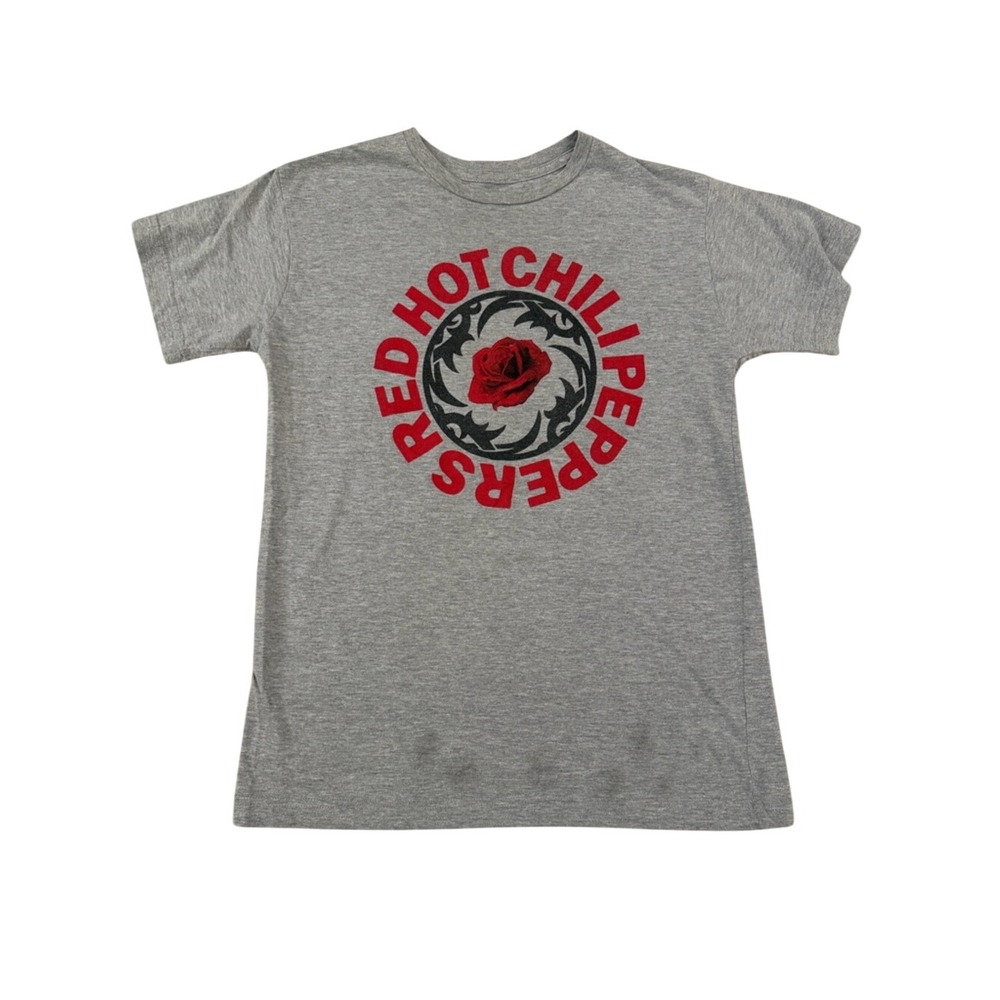 Red Hot Chili Peppers Grey Short Sleeve Band T-Shirt Size Large